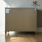 Smoked Solid Oak & Oak Veneer 3 Drawer Chest of Drawers, Bibury Smoked Oak Range, RRP £699