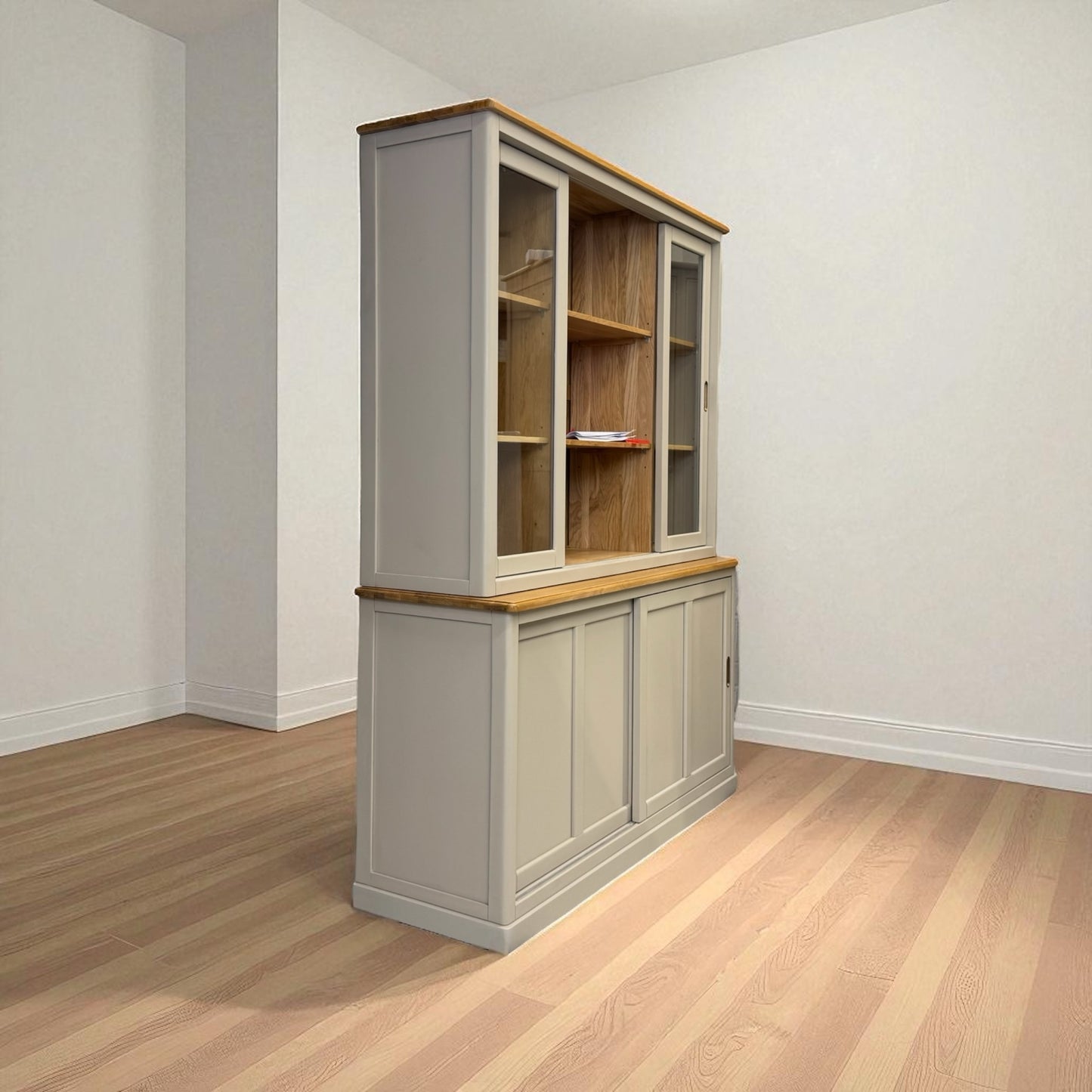 Natural Solid Oak & Painted Large Dresser Henley Range From Oak Furnitureland RRP £1389