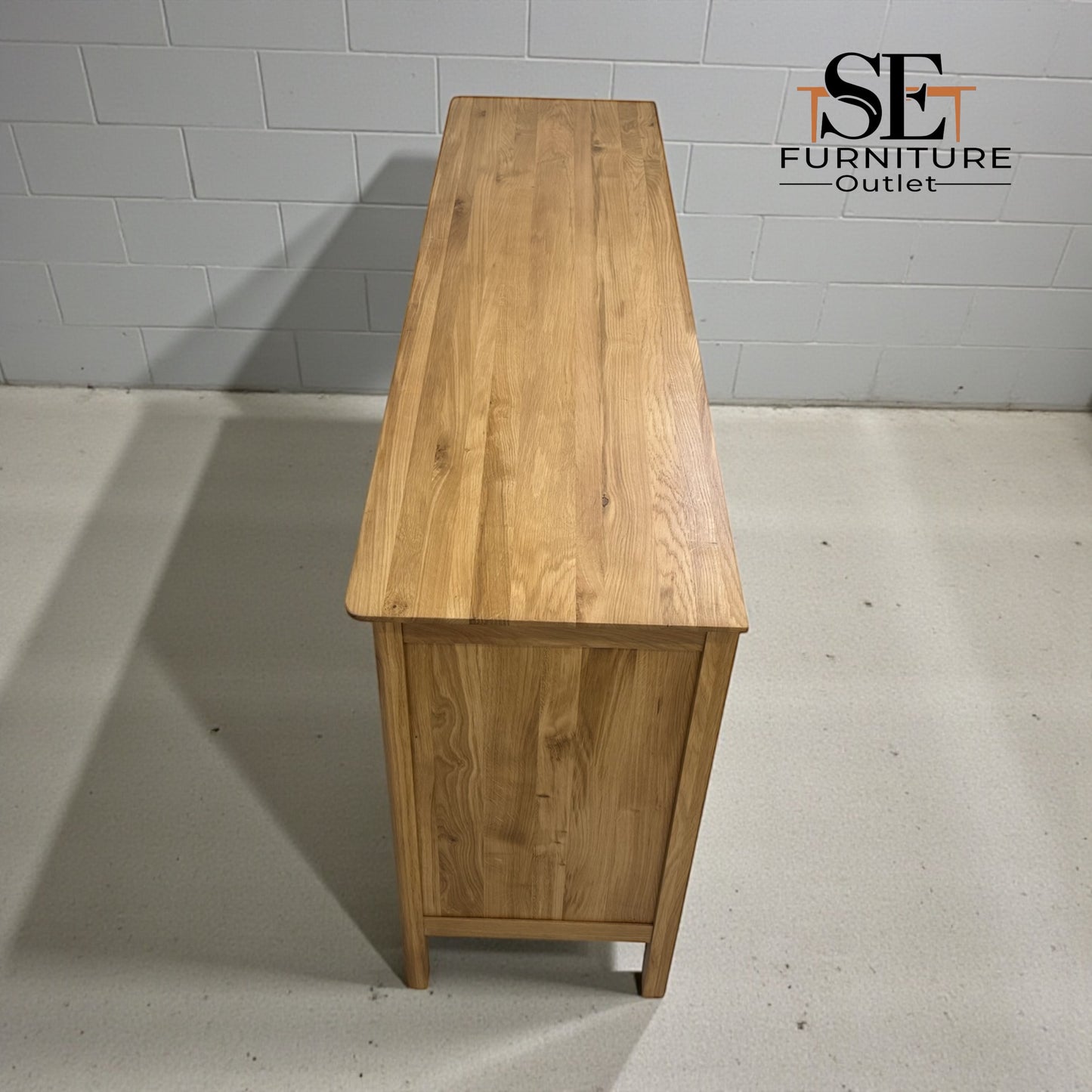 Natural Solid Oak Large Sideboard Copenhagen Range, From Oak Furnitureland RRP £659