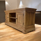 Natural Solid Oak Large TV Unit Canterbury Range From Oak Furnitureland RRP £459