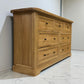 Natural Solid Oak 7 Drawer Chest From Oak Furnitureland