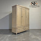 Solid Oak Triple Wardrobe with Limewash Finish, Camille Range RRP £1799