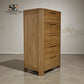 Natural Solid Oak Tallboy Romsey Range From Oak Furnitureland RRP £499