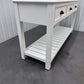 Solid Wood Frame & Warm White Painted Large Console Table RRP £499