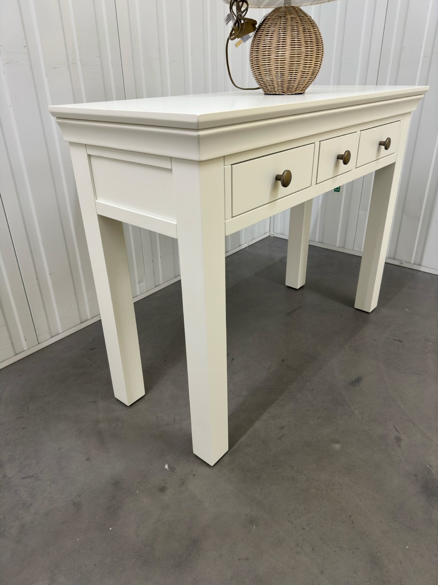 Cotswold Company Solid Wood Frame & Warm White Painted Console Table RRP £399