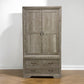 Grey Washed Solid Oak Kitchen Larder, Willow Range From Oak Furnitureland  RRP £1449