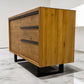 Natural Solid Oak & Metal Small Sideboard, Maine Range From Oak Furnitureland RRP £529