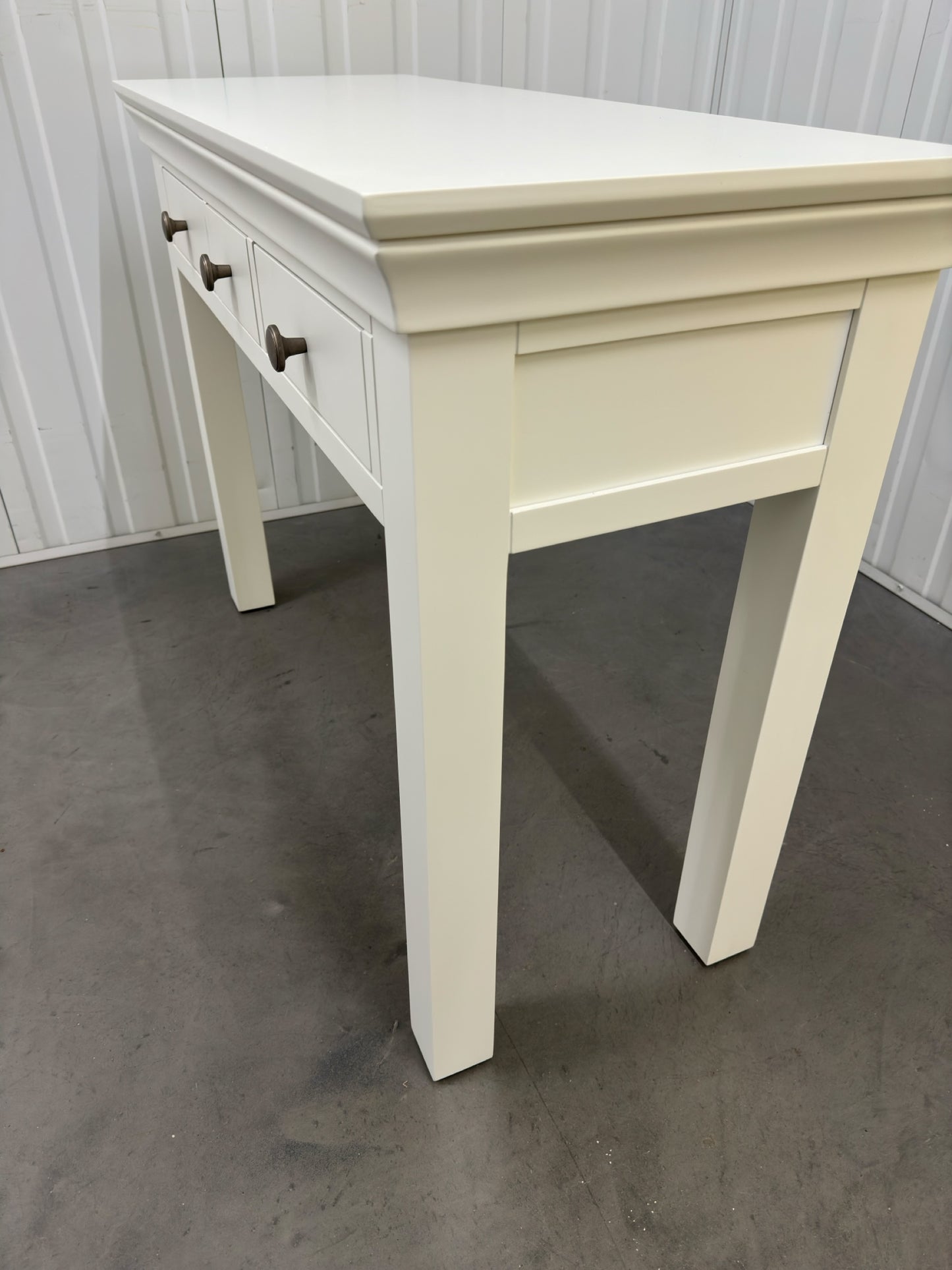 Cotswold Company Solid Wood Frame & Warm White Painted Console Table RRP £399