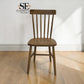 Set of 4 Solid Oak & Oak Veneer Spindleback Chairs, Elkstone Mellow Oak Range RRP £700