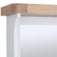 Oak Top & White Painted Hallway Cupboard with Shoe Storage Bench