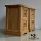 Set of 2 Natural Solid Oak Bedside Tables Brennan Range From Oak Furnitureland RRP £658