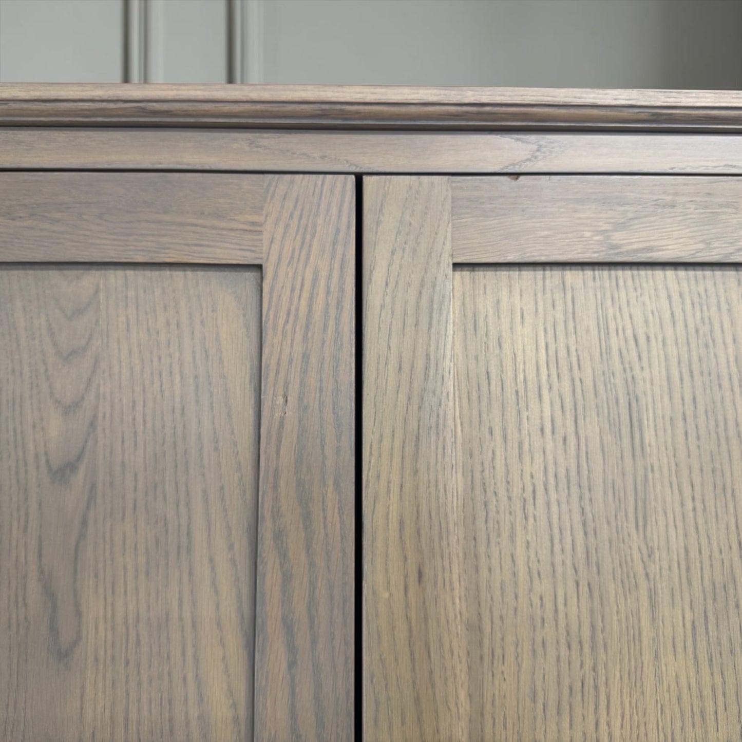 Smoked Solid Oak & Oak Veneer Triple Wardrobe, Bibury Smoked Oak Range, RRP £1799
