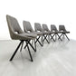 Set of 6 Dark Grey Suede Look Swivel Dining Chairs, From Oak Furnitureland RRP £260 Each