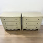 Cotswold Company Solid Oak French Grey Painted Chests Of Drawers Camille Range RRP £699 Each