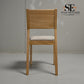Set of 4 Natural Oak Dining Chairs, Ellison Range from Oak Furnitureland, RRP £200 Each
