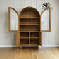 Natural Solid Oak Display Cabinet Belgrave Range From Oak Furnitureland RRP £1139