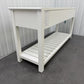 Solid Wood Frame & Warm White Painted Large Console Table RRP £499