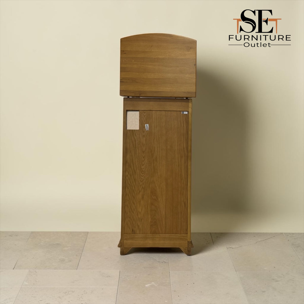 Solid Oak & Oak Veneer Vanity Tallboy, Winchcombe Oiled Oak Range RRP £899