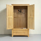 Whitewashed Finish Solid Oak & Oak Veneer Double Wardrobe, Inglesham Range, RRP £999
