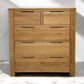 Natural Solid Oak 5 Drawer Chest of Drawers, Romsey Range From Oak Furnitureland