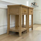 Set of 2 Whitewashed Finish Solid Oak & Oak Veneer 1 Drawer Bedside Tables, Inglesham Range RRP £398