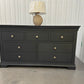 Cotswold Company Solid Wood Frame & Dusky Black Painted 7 Drawer Chest RRP £479