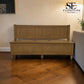Solid Oak Top & Quality Oak Veneer Base Monks Bench with Storage, Elkstone Mellow Oak Range RRP £699