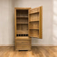 Oak Furnitureland Natural Solid Oak Slim Kitchen Larder Bevel Range RRP £1049