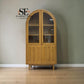 Natural Solid Oak Display Cabinet Belgrave Range From Oak Furnitureland RRP £1139