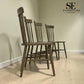 Set of 4 Solid Oak Spindleback Dining Chairs, Elkstone Smoked Oak Range, RRP £796