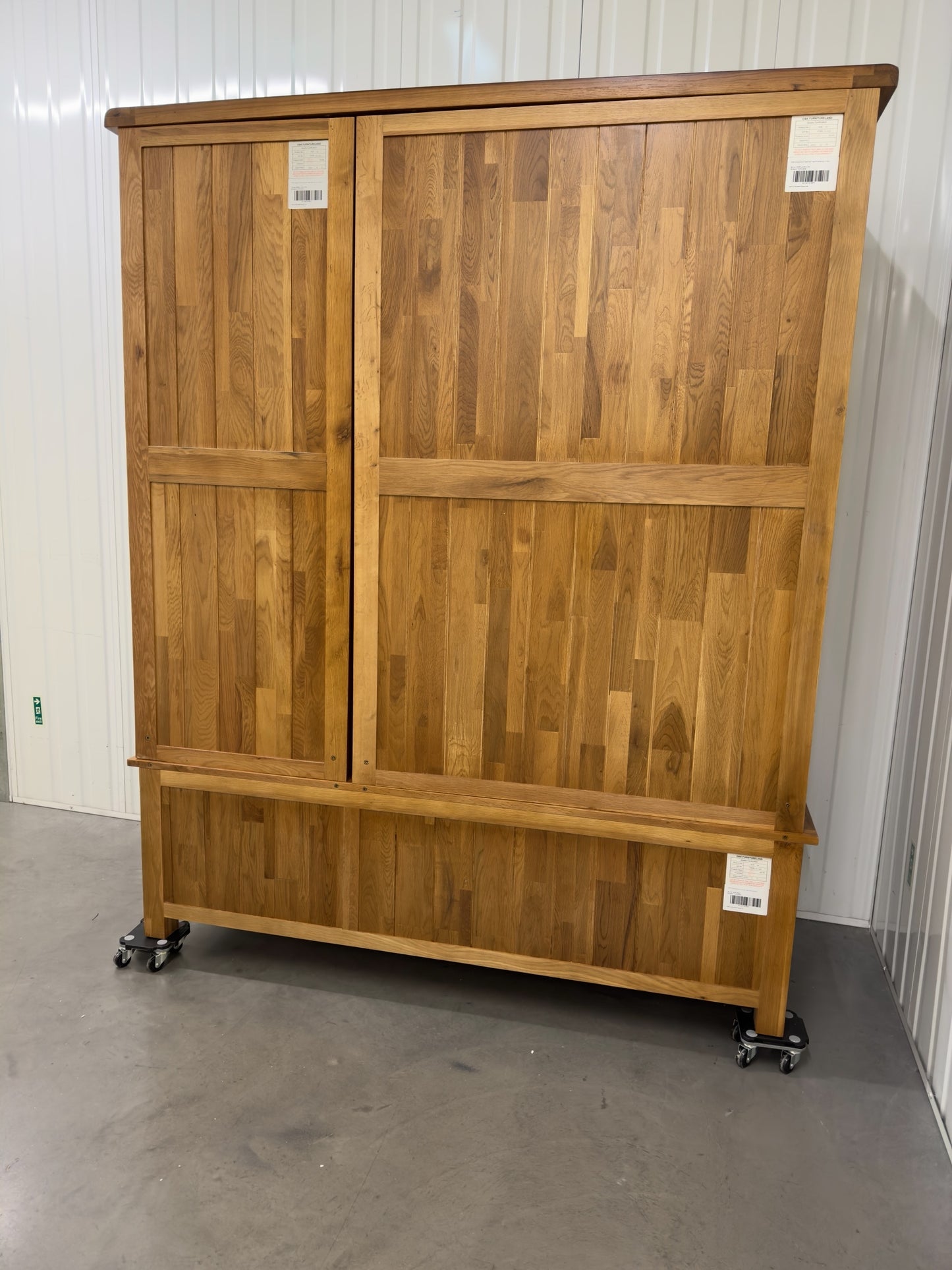 Oak Furnitureland Solid Oak Triple Wardrobe Original Rustic Range RRP £1349