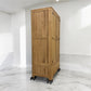 Natural Solid Oak Double Wardrobe Romsey Range From Oak Furnitureland RRP £899
