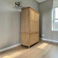 Whitewashed Finish Solid Oak & Oak Veneer Hideaway Home Office, Inglesham Range RRP £1999