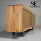 Chunky Solid Acacia Wood Live Edge 4-Door Extra Large Sideboard with Gun Metal Legs RRP £1299