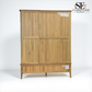 Light Natural Solid Oak Triple Wardrobe with Full-Size Mirror, Newton Range From Oak Furnitureland RRP £1599
