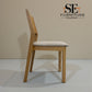 Set of 4 Natural Oak Dining Chairs, Ellison Range from Oak Furnitureland, RRP £200 Each