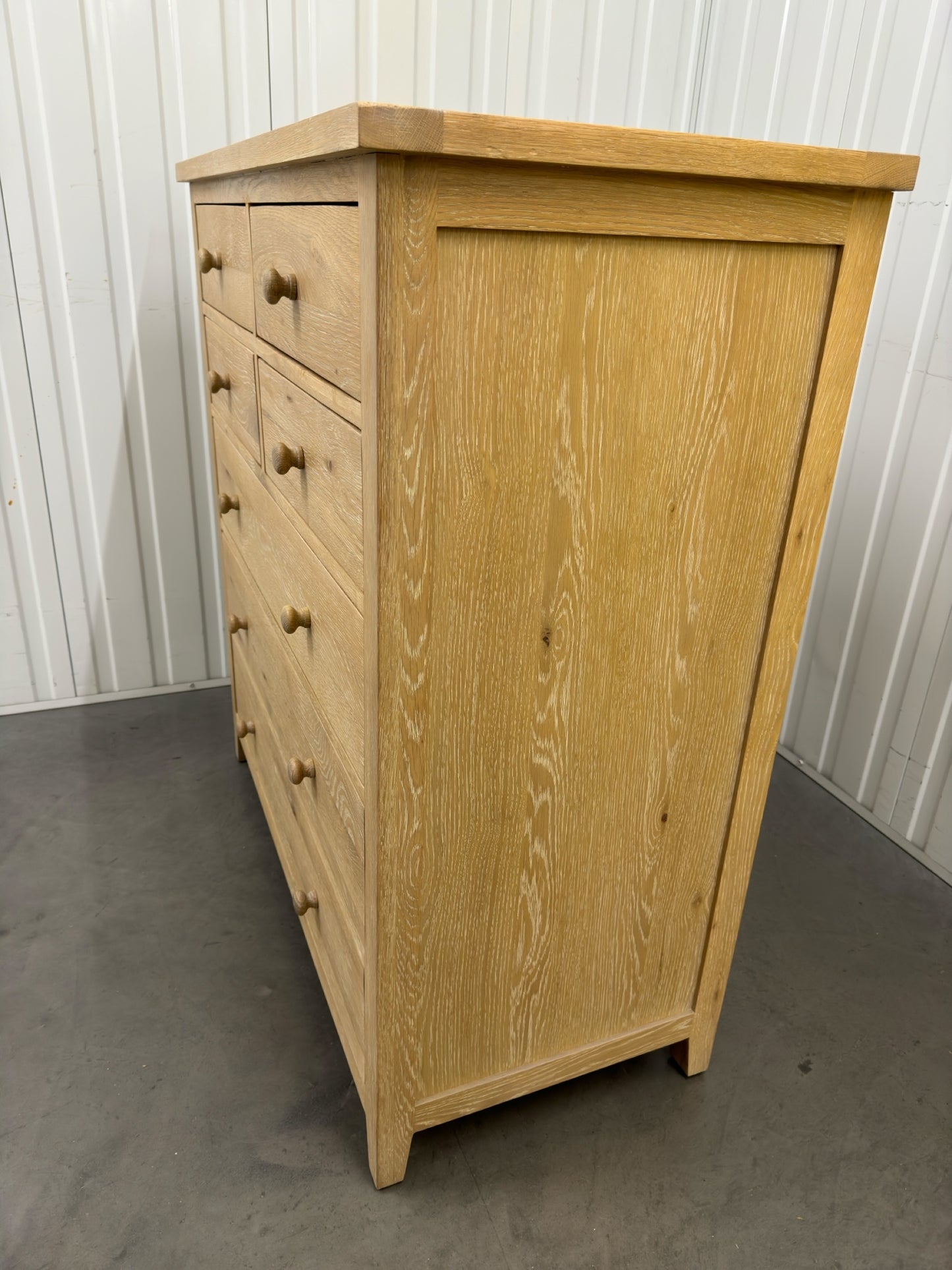 Cotswold Company Whitewash Oak 7 Drawer Chest Inglesham Range RRP £850