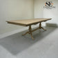 Solid Oak & Quality Oak Veneer 6-10 Seater Extending Dining Table with Limewashed Finish, Camille Range RRP £1500