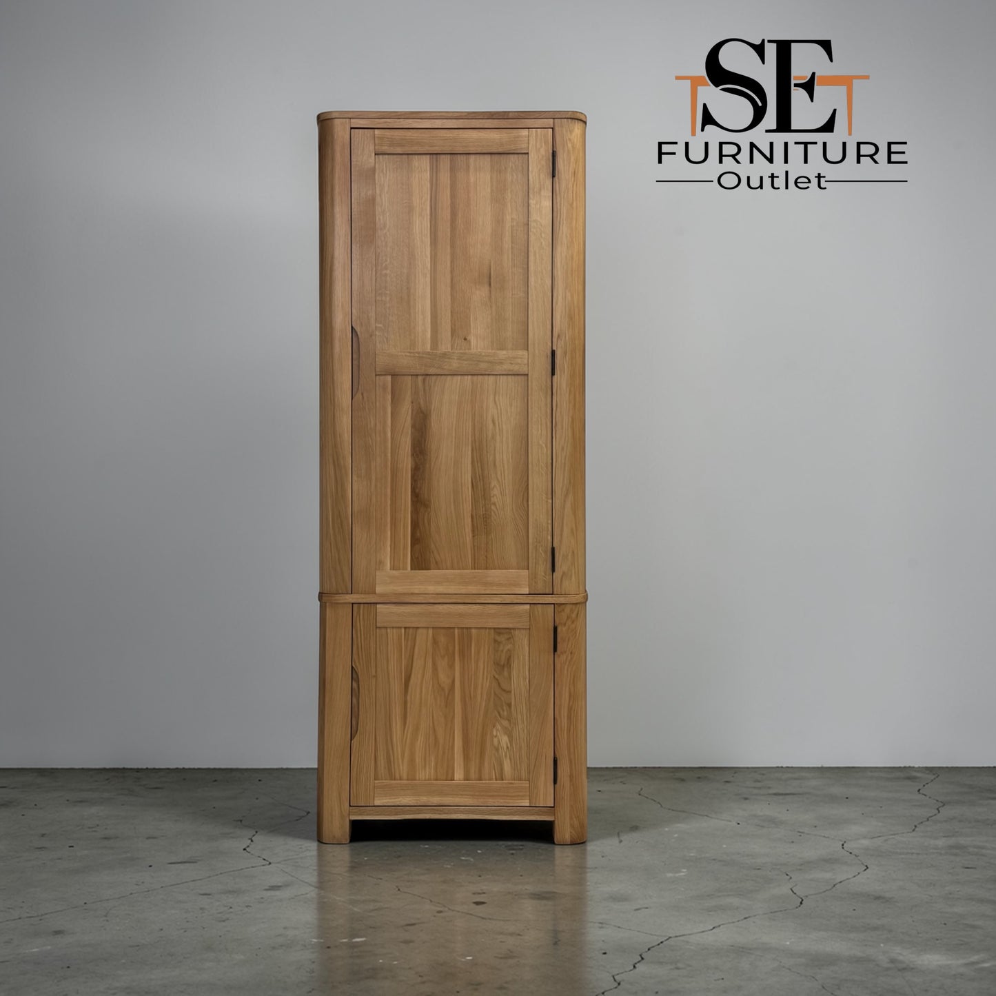 Natural Solid Oak Small Kitchen Larder from Romsey Range by Oak Furnitureland, RRP £1249