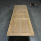 Solid Oak & Quality Oak Veneer 6-10 Seater Extending Dining Table with Limewashed Finish, Camille Range RRP £1500