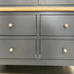 Oak & Solid Wood Frames Double Larder, Chester Charcoal Range  RRP £1499