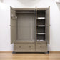 Oak Furnitureland Weathered Oak Triple Wardrobe with Tie Rack & Glass Mirror, Burleigh Range RRP £1649