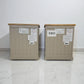 Natural Solid Oak & Painted 3 Drawer Bedside Tables Henley Range From Oak Furnitureland