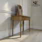 Whitewashed Finish Solid Oak & Oak Veneer Dressing Table with Mirror RRP £649