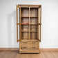 Natural Solid Oak Display Cabinet Canterbury Range From Oak Furnitureland RRP £749