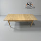 Light Natural Solid Oak Extending Dining Table, 6 to 8 Seater Newton Range From Oak Furnitureland RRP £869