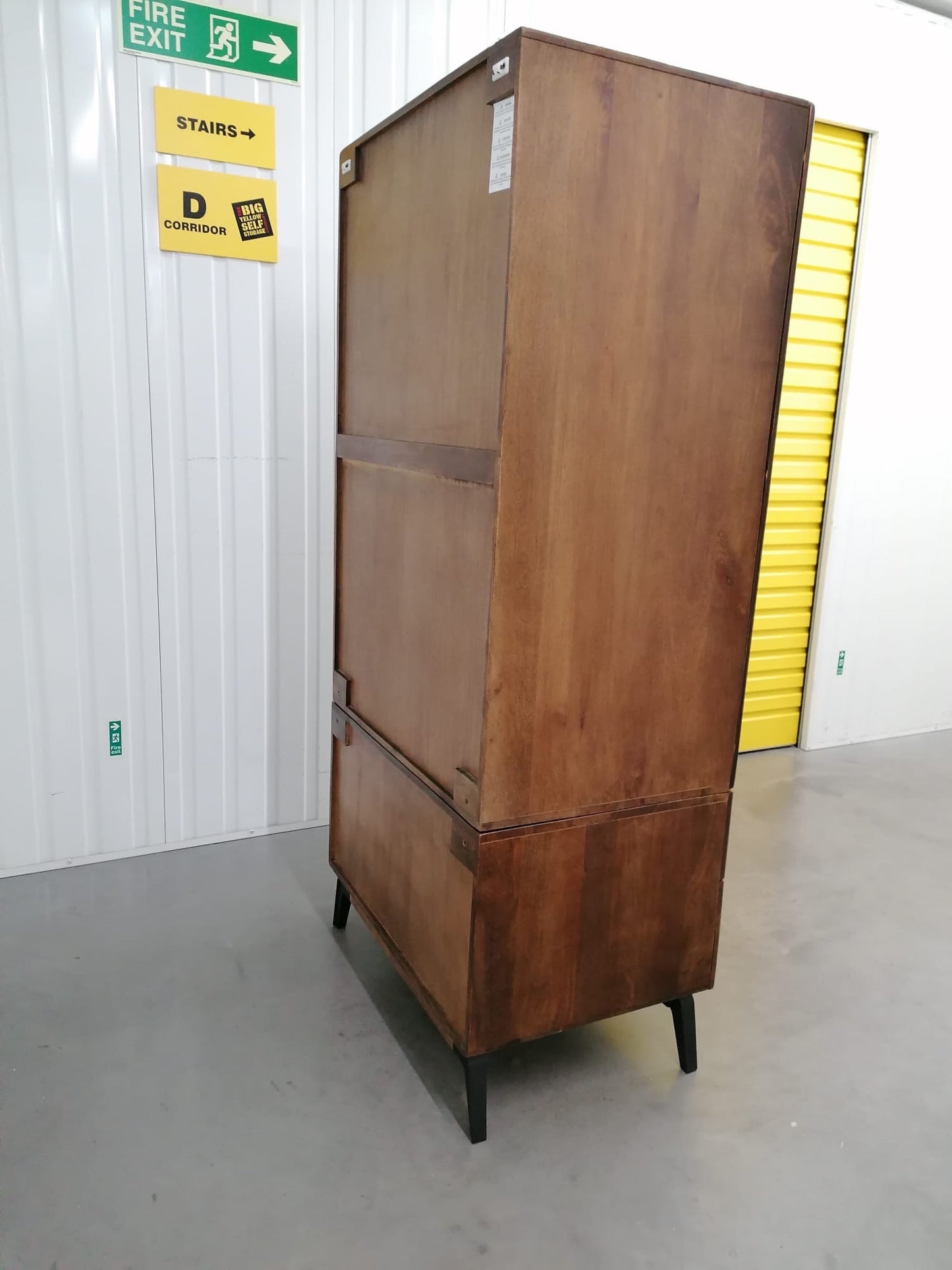 MADE.Com Dark Mango Wood Lucien Two Door WARDROBE RRP £1400