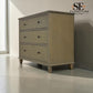Smoked Solid Oak & Oak Veneer 3 Drawer Chest of Drawers, Bibury Smoked Oak Range, RRP £699