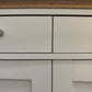 Bentleys Pale Oak Top & Painted Bow Fronted Sideboard RRP £1199