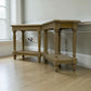 Set of 2 Grey-toned Limewashed Finish Solid Oak Sofa Tables from the Camille Range RRP £500